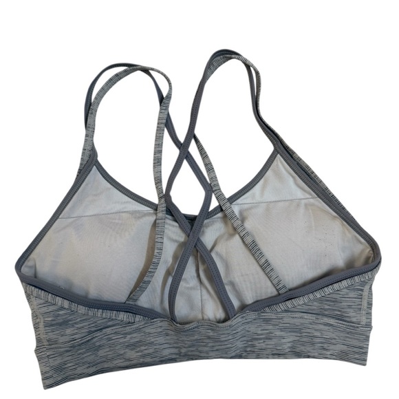 Zyia Gray Sports Bra with Strappy Back Size S - Picture 2 of 3